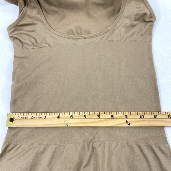 Womens Tank Top Size XL Tummy Control Cami Beige Shapewear - Picture 6 of 9